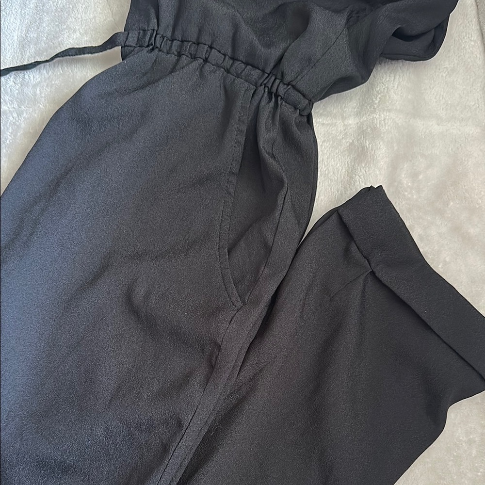Black Sleeveless Jumpsuit